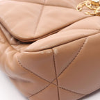 Chanel Shoulder Bag 19 Dizeneuf Quilted 2-Way Camel Lambskin 19 Chain — view 6