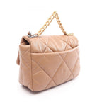 Chanel Shoulder Bag 19 Dizeneuf Quilted 2-Way Camel Lambskin 19 Chain — view 2