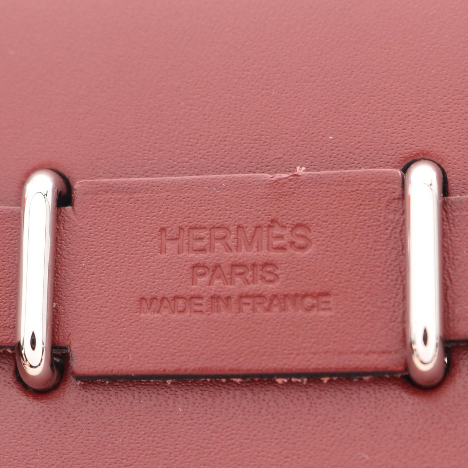 Hermes Shoulder Bag Herbag Zip Mini Ecru Rouge Ache Canvas Leather Zip Mini — view 4