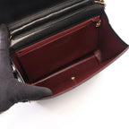 Chanel Shoulder Bag Quilted Single Flap Black Lambskin Chain — view 3