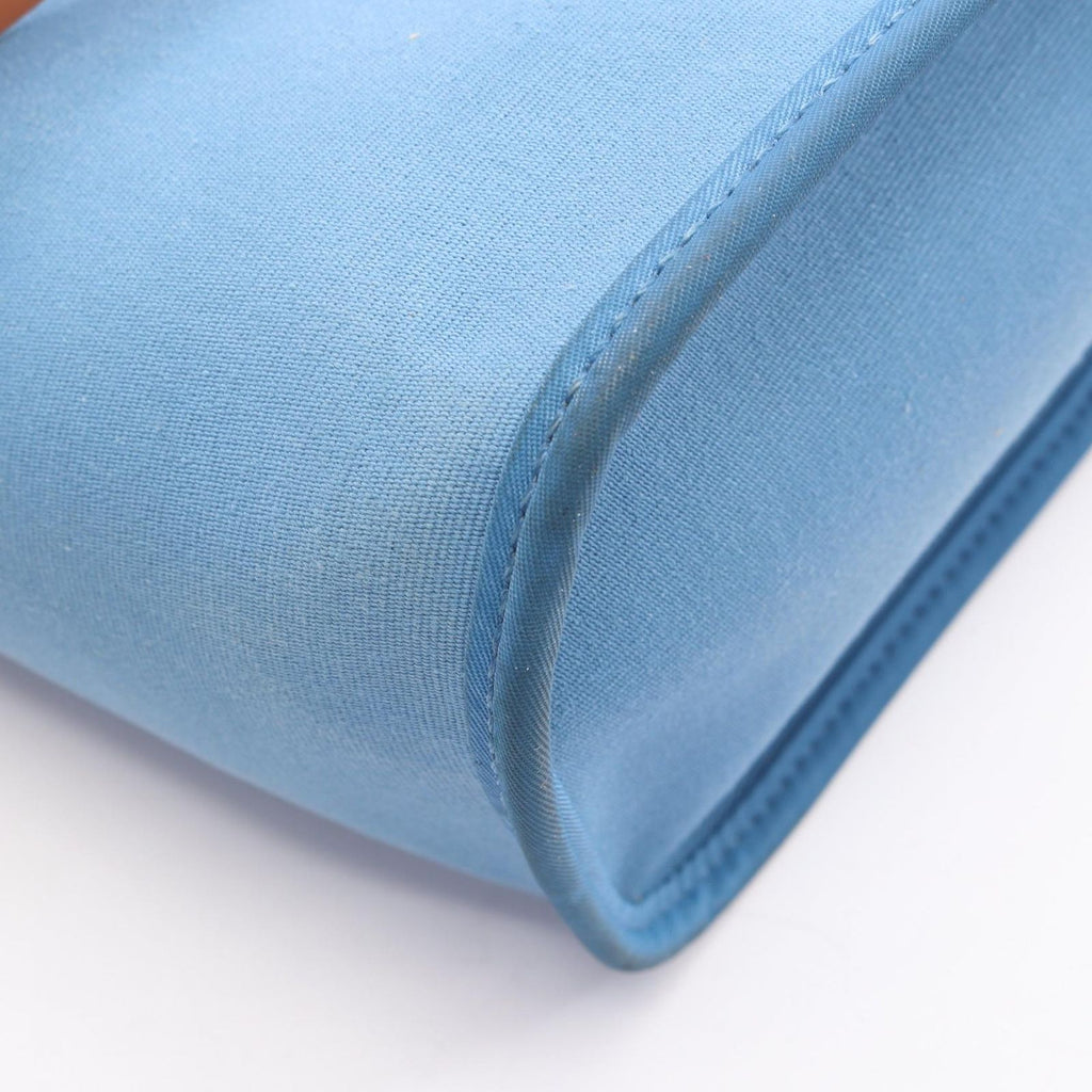 Hermes Tote PM 2-Way Azur Natural Canvas Leather PM — view 7