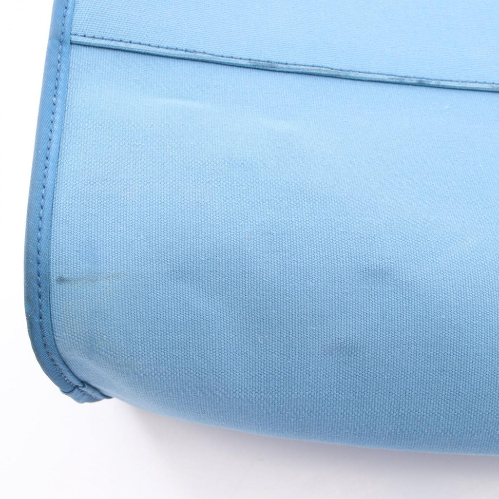 Hermes Tote PM 2-Way Azur Natural Canvas Leather PM — view 8