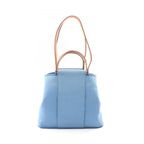 Hermes Tote PM 2-Way Azur Natural Canvas Leather PM