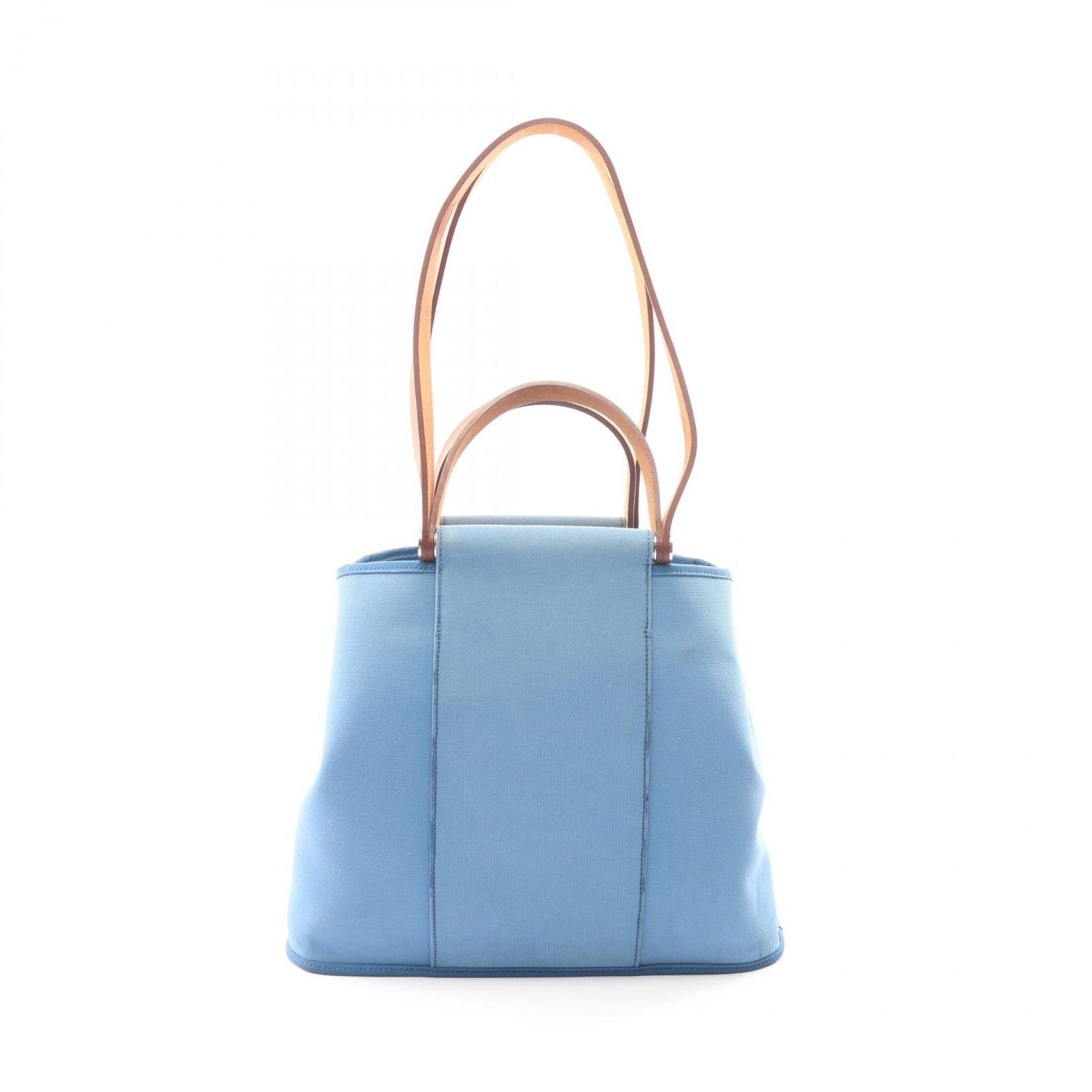 Hermes Tote PM 2-Way Azur Natural Canvas Leather PM