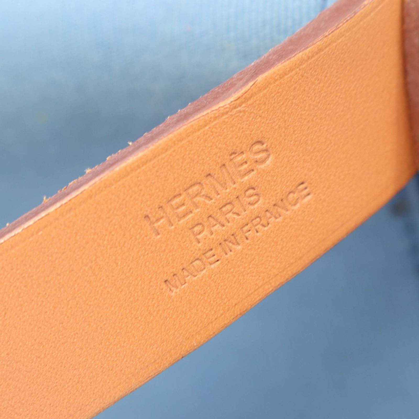 Hermes Tote PM 2-Way Azur Natural Canvas Leather PM — view 4