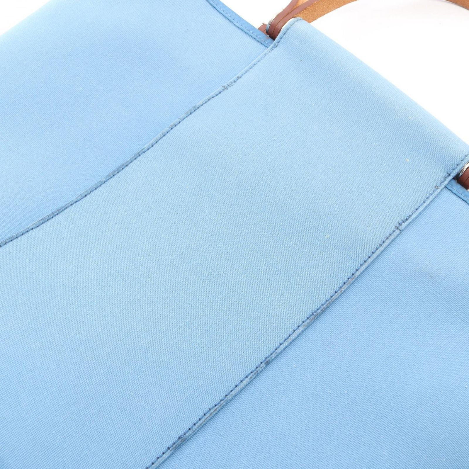 Hermes Tote PM 2-Way Azur Natural Canvas Leather PM — view 9