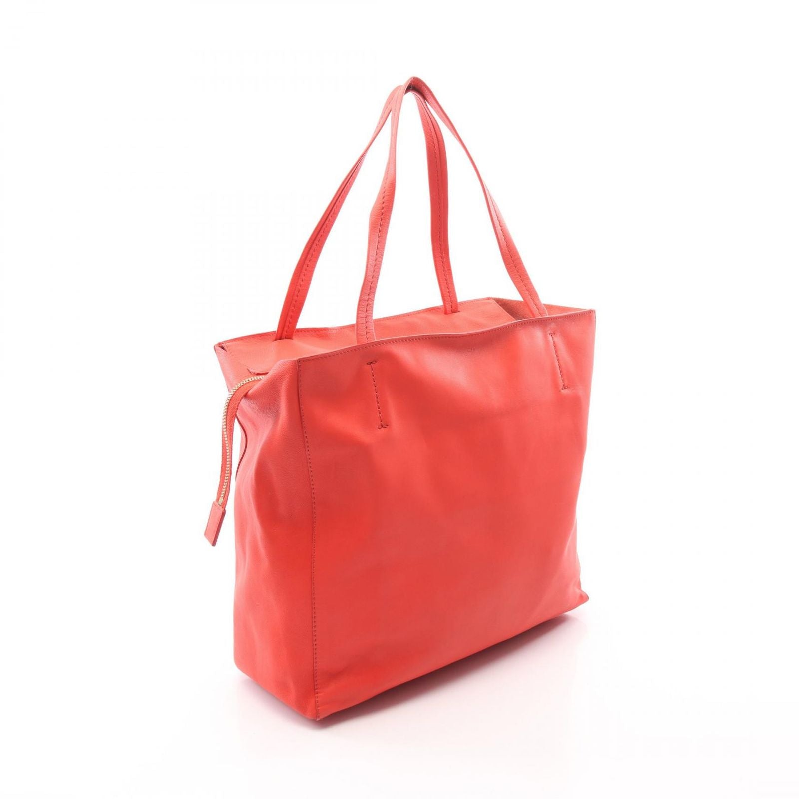 Celine Tote Horizontal Cabas Small Red Leather — view 2
