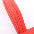 Celine Tote Horizontal Cabas Small Red Leather — view 9
