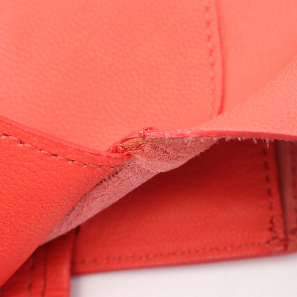 Celine Tote Horizontal Cabas Small Red Leather — view 6