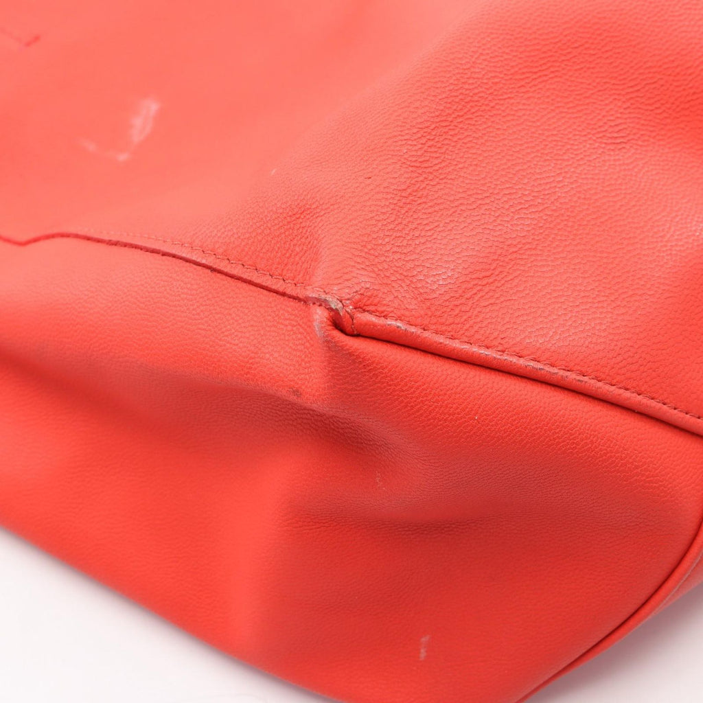 Celine Tote Horizontal Cabas Small Red Leather — view 8