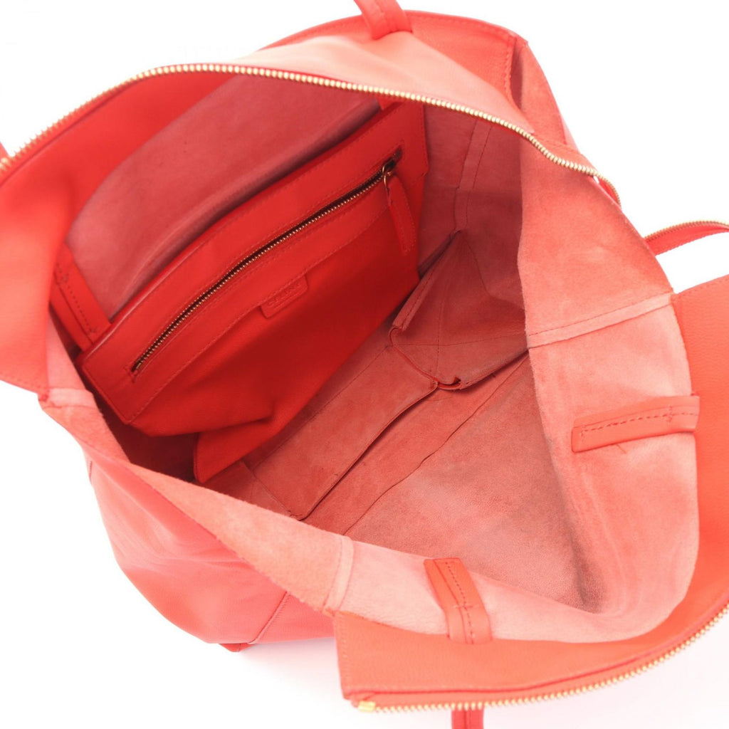 Celine Tote Horizontal Cabas Small Red Leather — view 3
