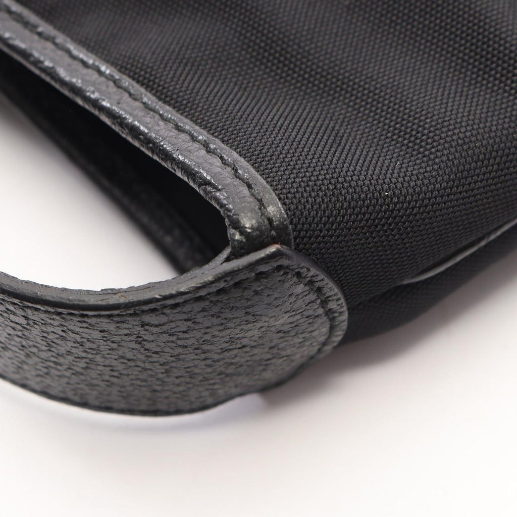 Gucci Shoulder Bag Jackie 007 Black Canvas Leather Mini — view 7