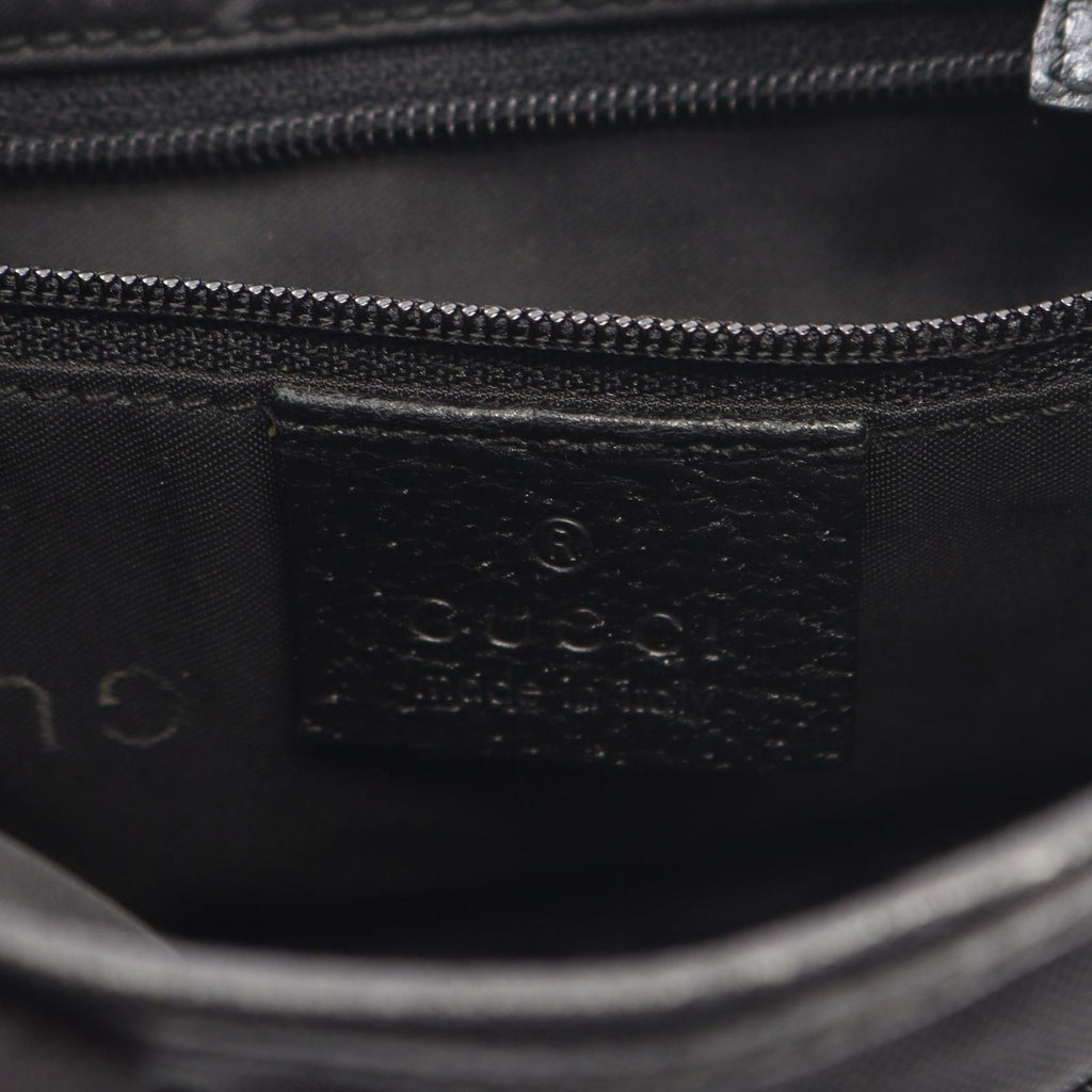 Gucci Shoulder Bag Jackie 007 Black Canvas Leather Mini — view 4