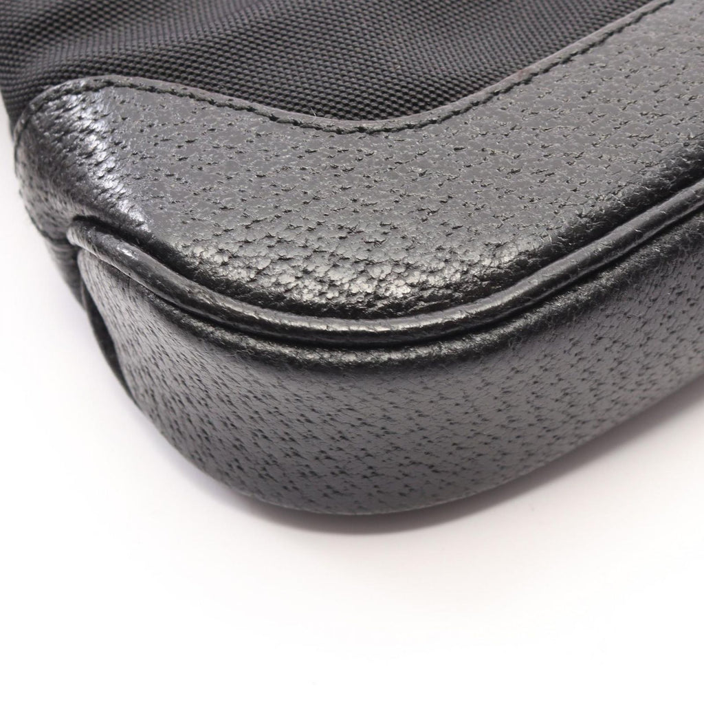 Gucci Shoulder Bag Jackie 007 Black Canvas Leather Mini — view 5