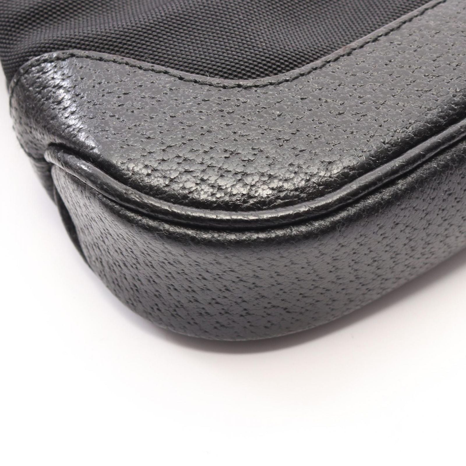 Gucci Shoulder Bag Jackie 007 Black Canvas Leather Mini — view 5