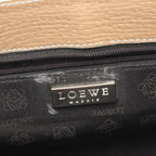 Loewe Shoulder Bag Logo Beige Leather — view 4