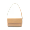 Loewe Shoulder Bag Logo Beige Leather