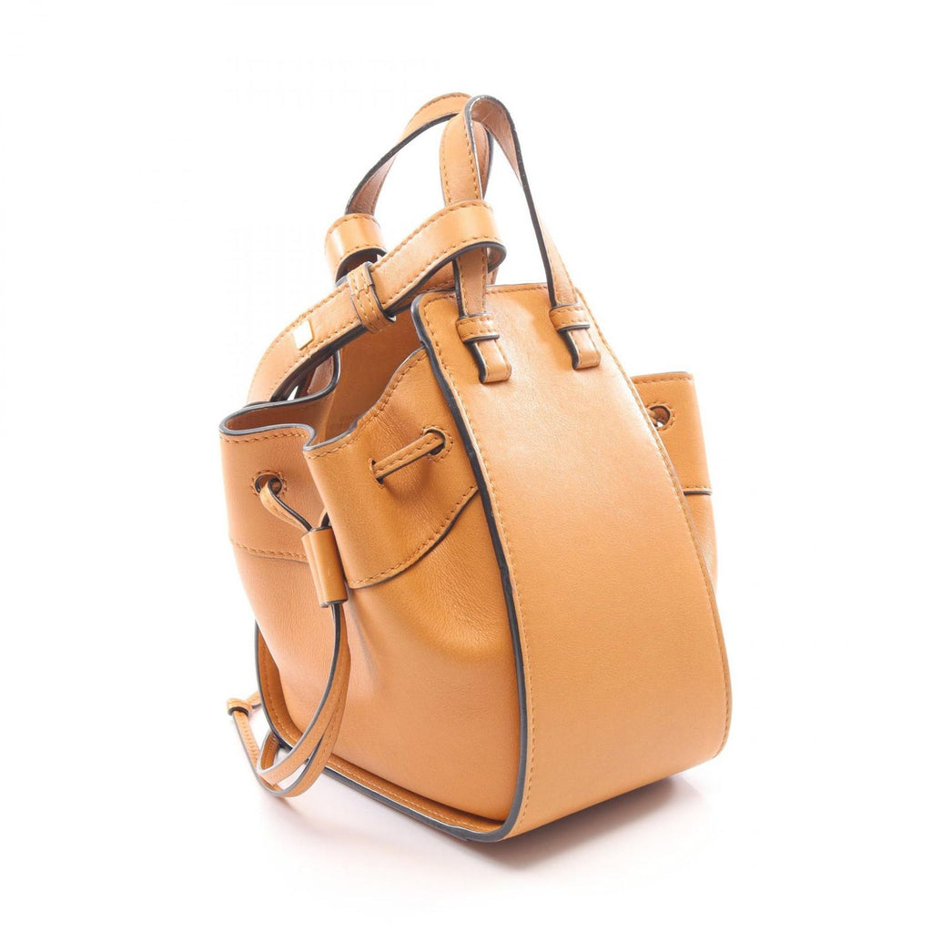 Loewe Handbag Hammock Drawstring Bag Mini 2-Way Camel Leather — view 2