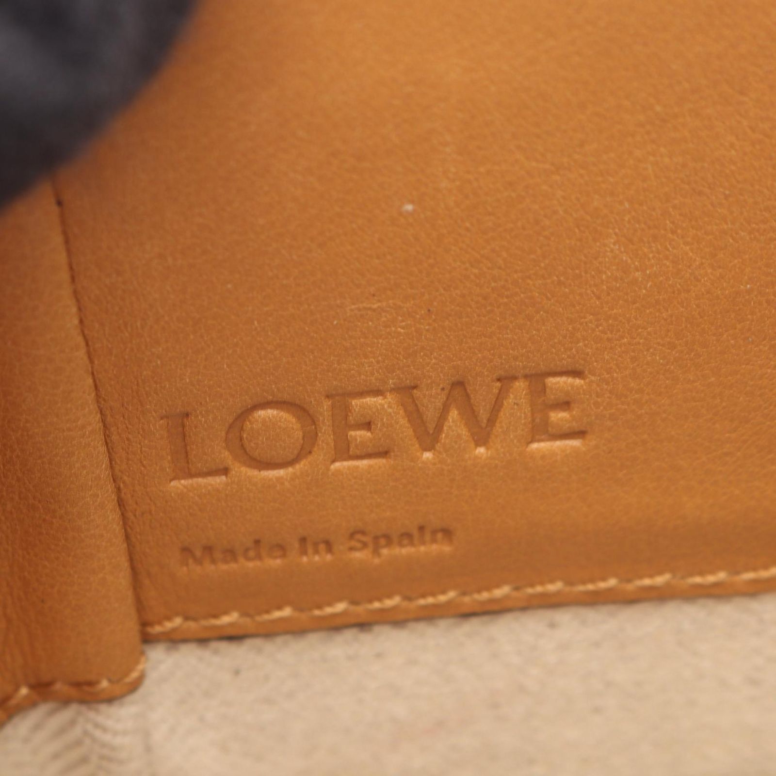 Loewe Handbag Hammock Drawstring Bag Mini 2-Way Camel Leather — view 4