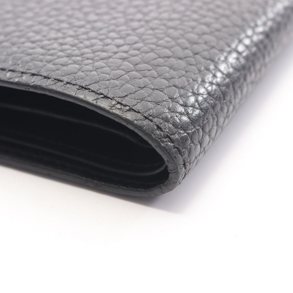 Louis Vuitton Bifold Wallet Portefeuille Multiple Noir Leather — view 8