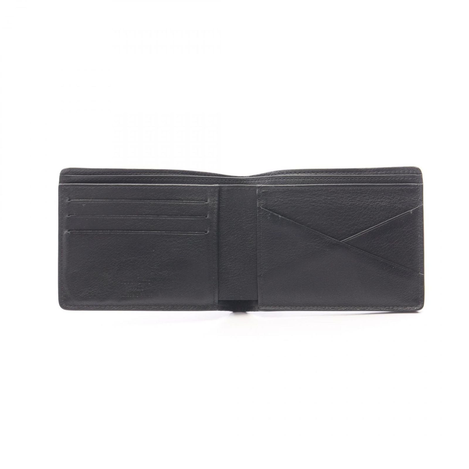 Louis Vuitton Bifold Wallet Portefeuille Multiple Noir Leather — view 3