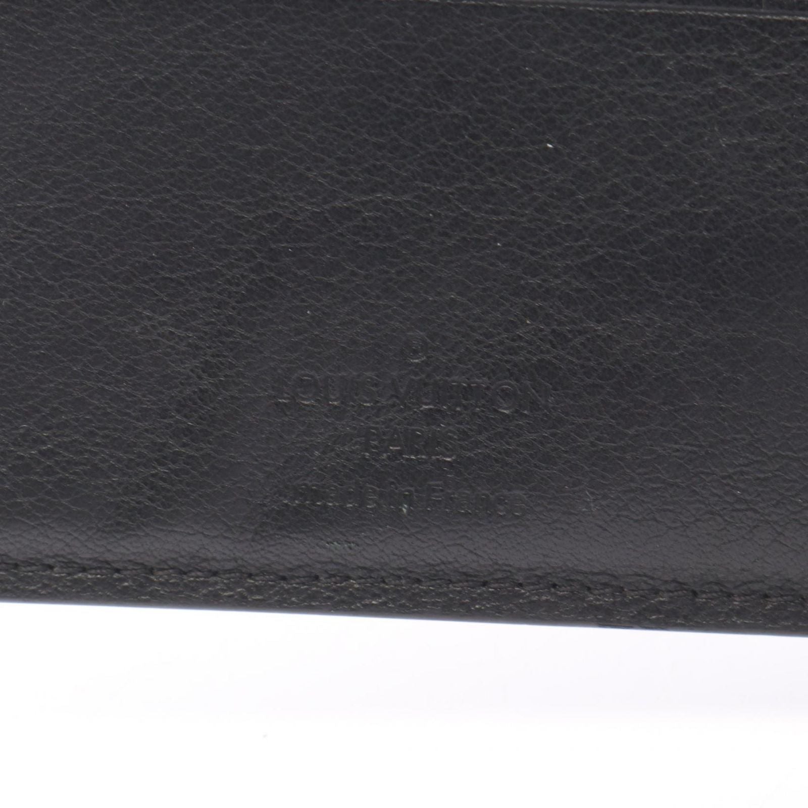 Louis Vuitton Bifold Wallet Portefeuille Multiple Noir Leather — view 4