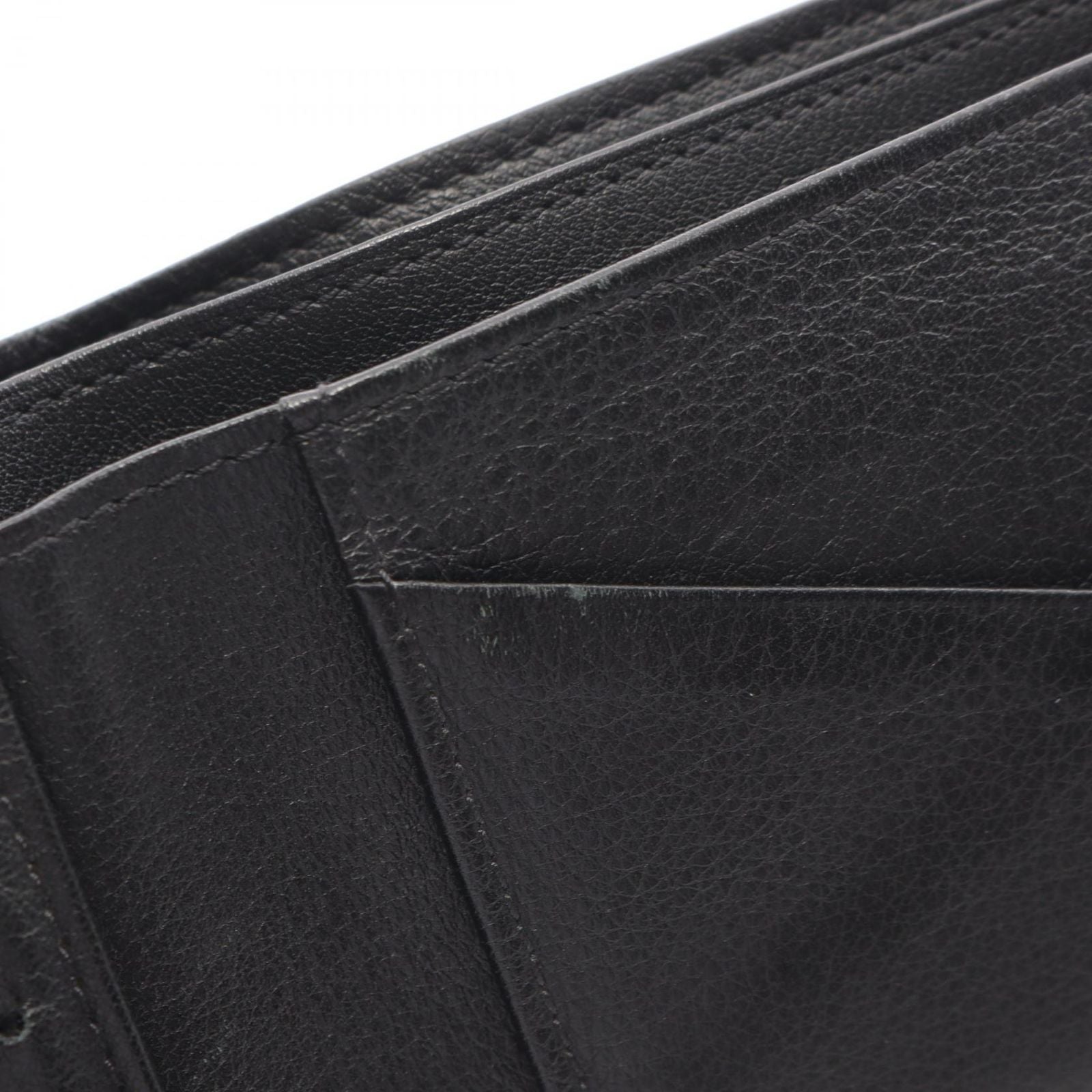 Louis Vuitton Bifold Wallet Portefeuille Multiple Noir Leather — view 6