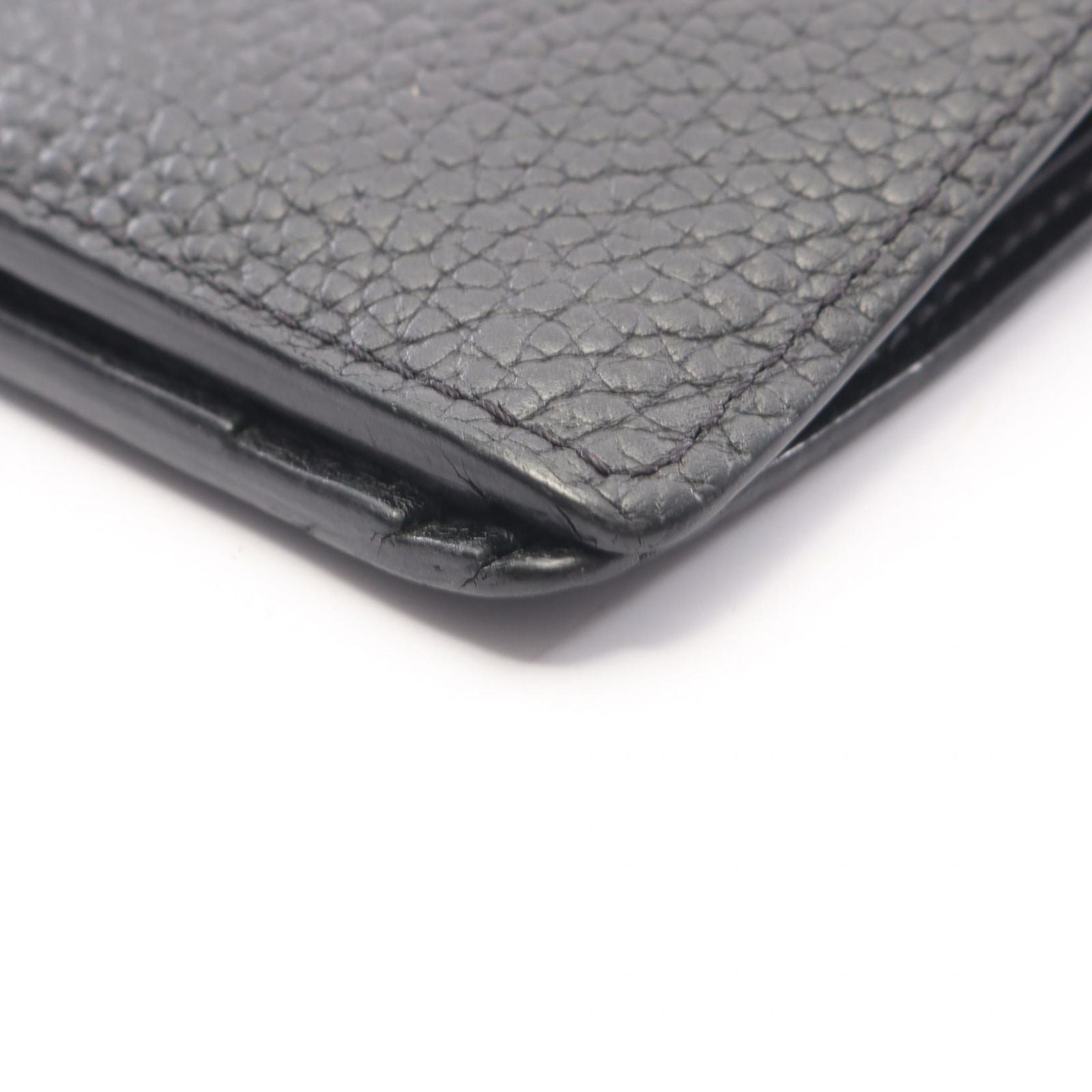 Louis Vuitton Bifold Wallet Portefeuille Multiple Noir Leather — view 9