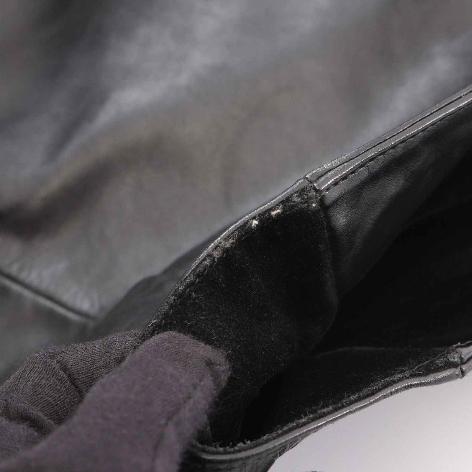 Saint Laurent Paris Tote Logo Black Leather — view 7