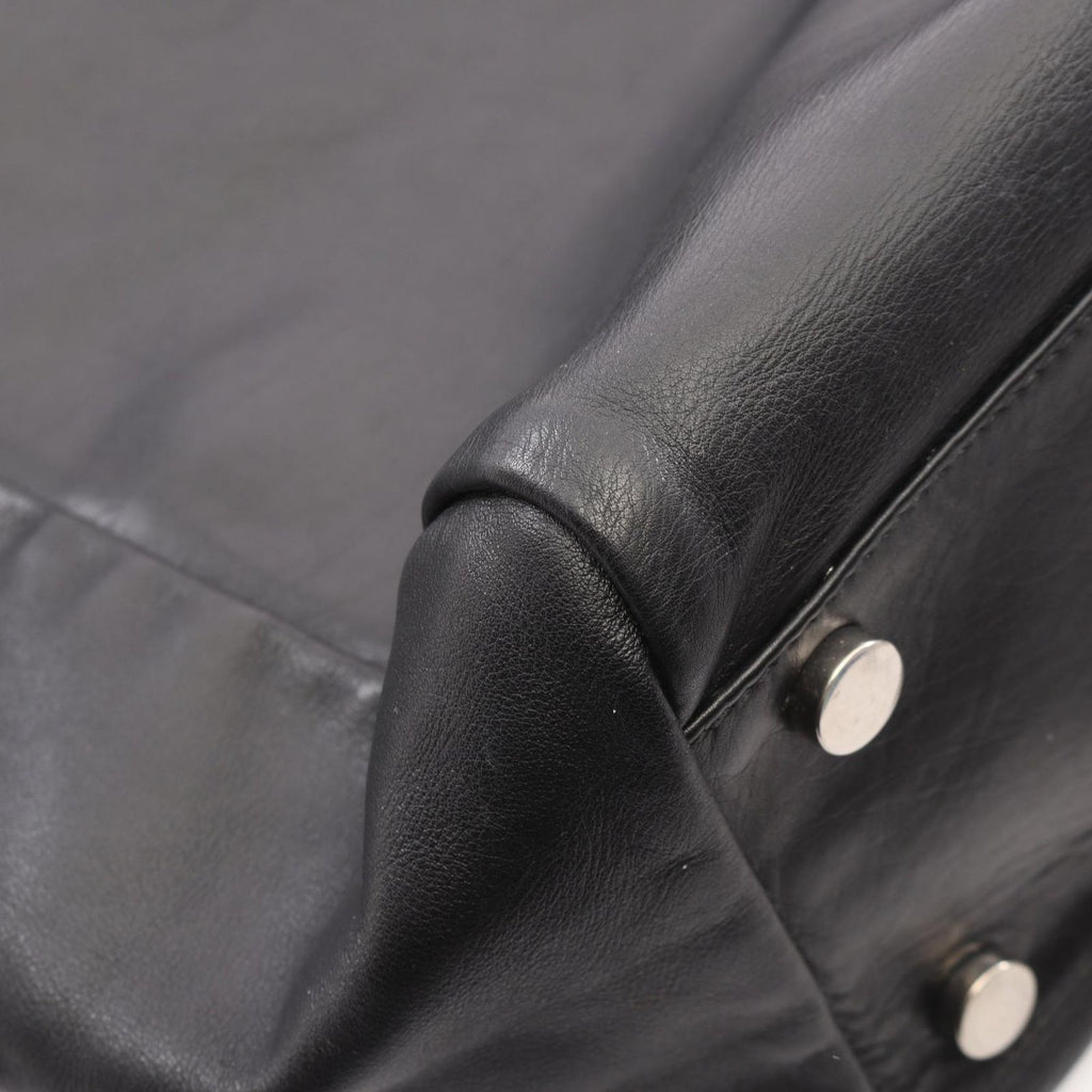 Saint Laurent Paris Tote Logo Black Leather — view 5
