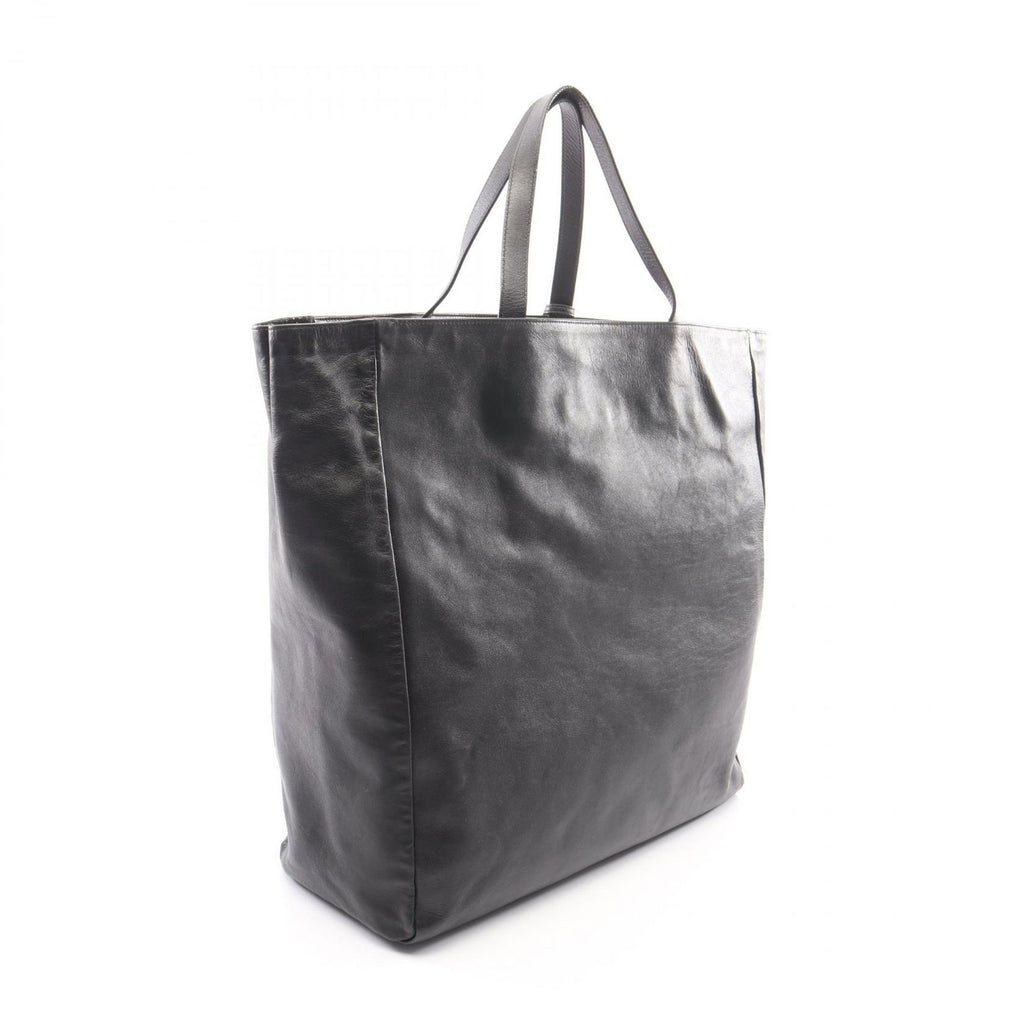 Saint Laurent Paris Tote Logo Black Leather — view 2
