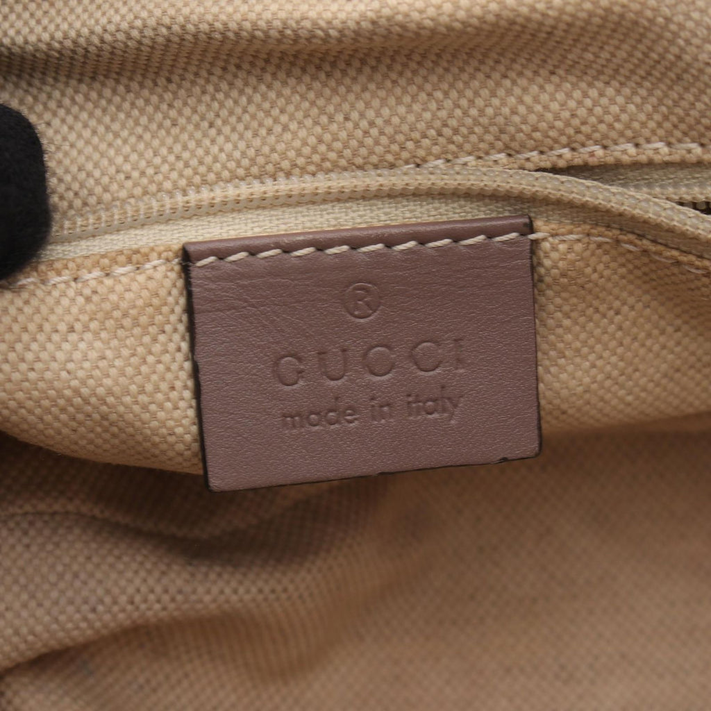 Gucci Handbag Ski GG Canvas 2-Way Beige Gray Ski Diamante Hand — view 4