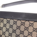 Gucci Shoulder Bag GG Canvas 001 Beige Black — view 7