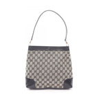 Gucci Shoulder Bag GG Canvas 001 Beige Black