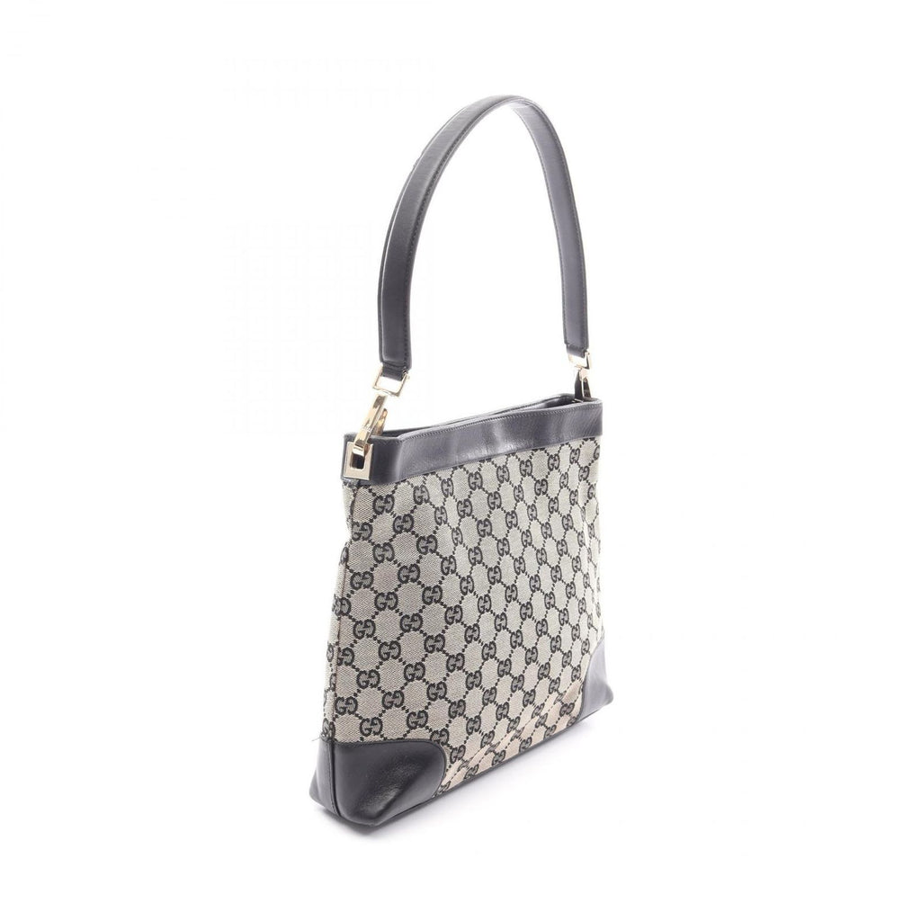 Gucci Shoulder Bag GG Canvas 001 Beige Black — view 2