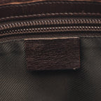 Gucci Shoulder Bag GG Supreme Beige Dark Brown Canvas Leather — view 4