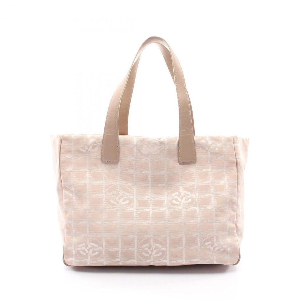 Chanel Tote New Travel Line MM Pink Beige Leather New MM