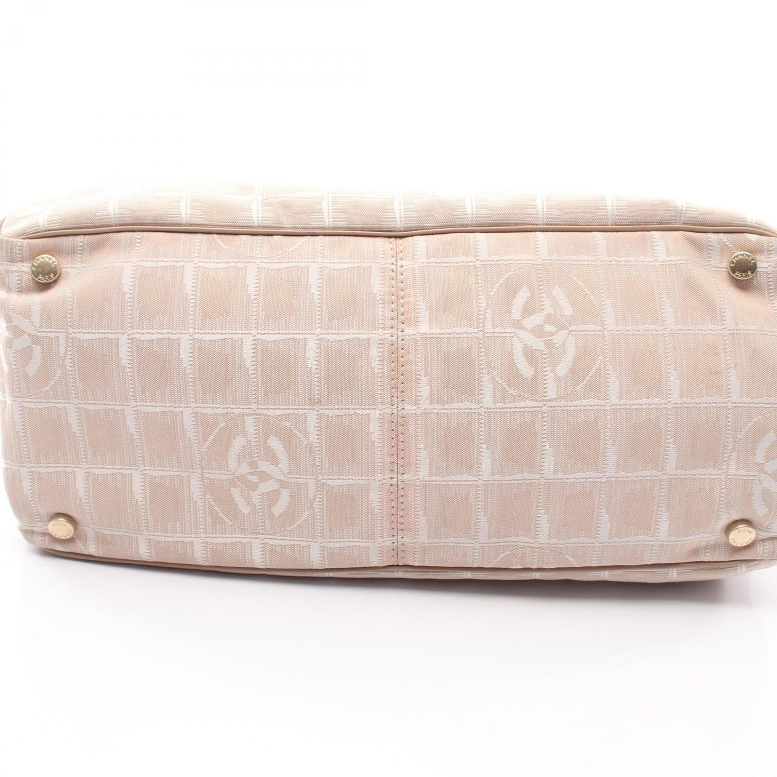 Chanel Tote New Travel Line MM Pink Beige Leather New MM — view 6