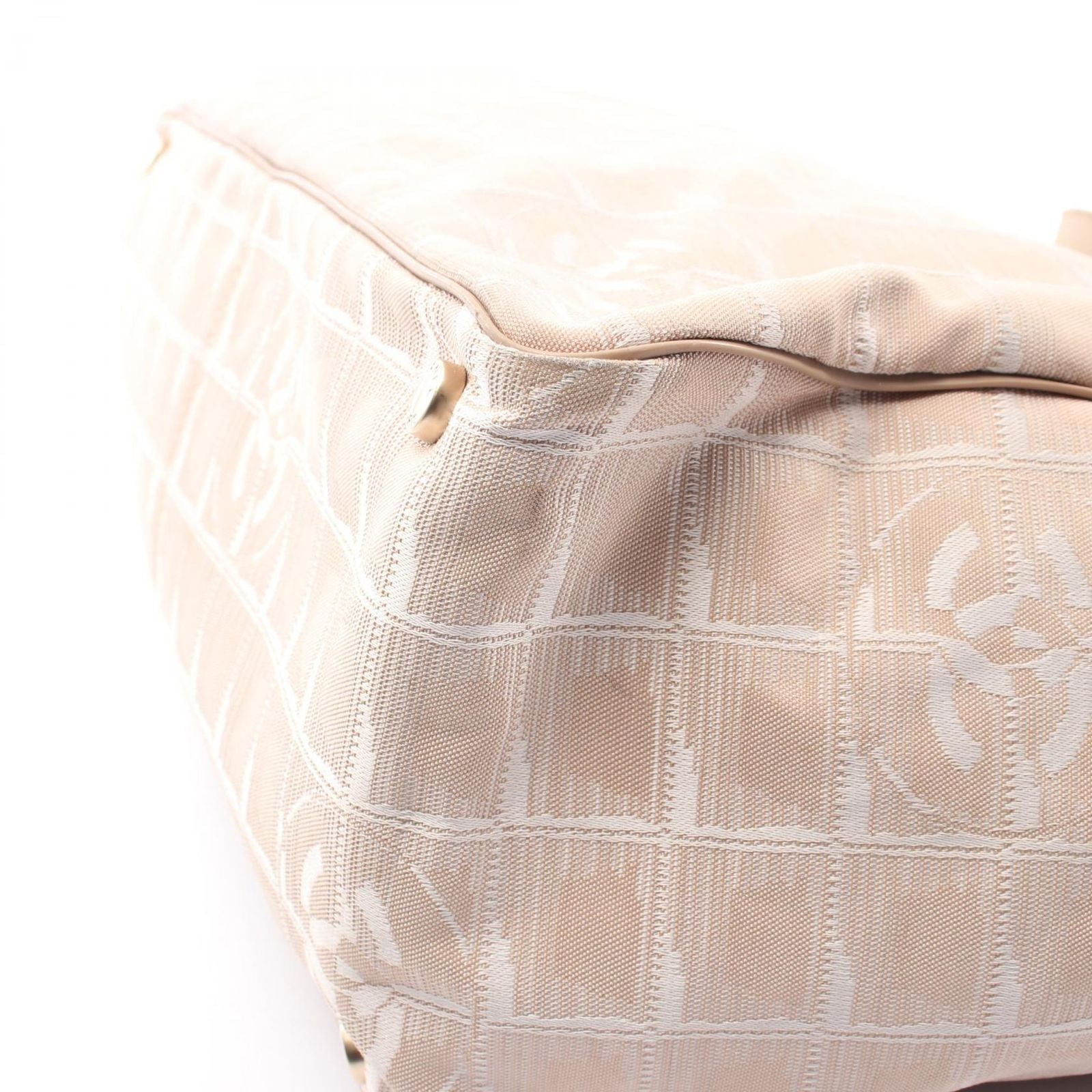 Chanel Tote New Travel Line MM Pink Beige Leather New MM — view 8