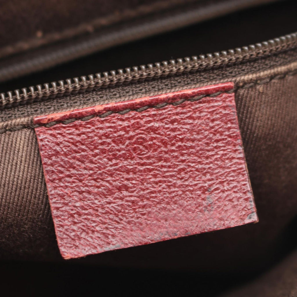 Gucci Shoulder Bag GG Canvas Beige Bordeaux — view 4