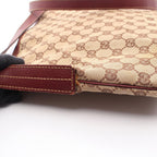 Gucci Shoulder Bag GG Canvas Beige Bordeaux — view 8