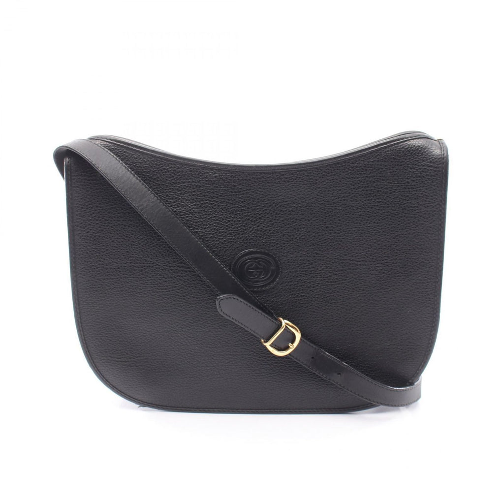 Gucci Shoulder Bag Vintage Interlocking 001 113 Black Leather