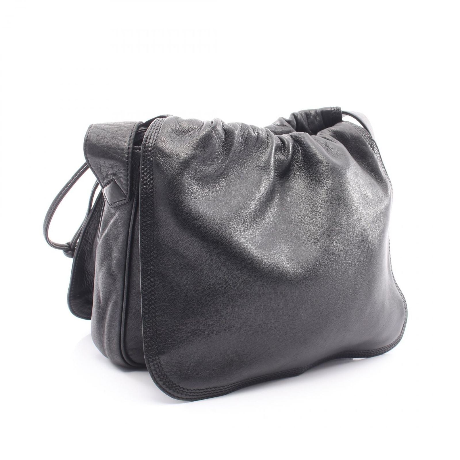 Loewe Shoulder Bag Anagram Black Leather — view 2