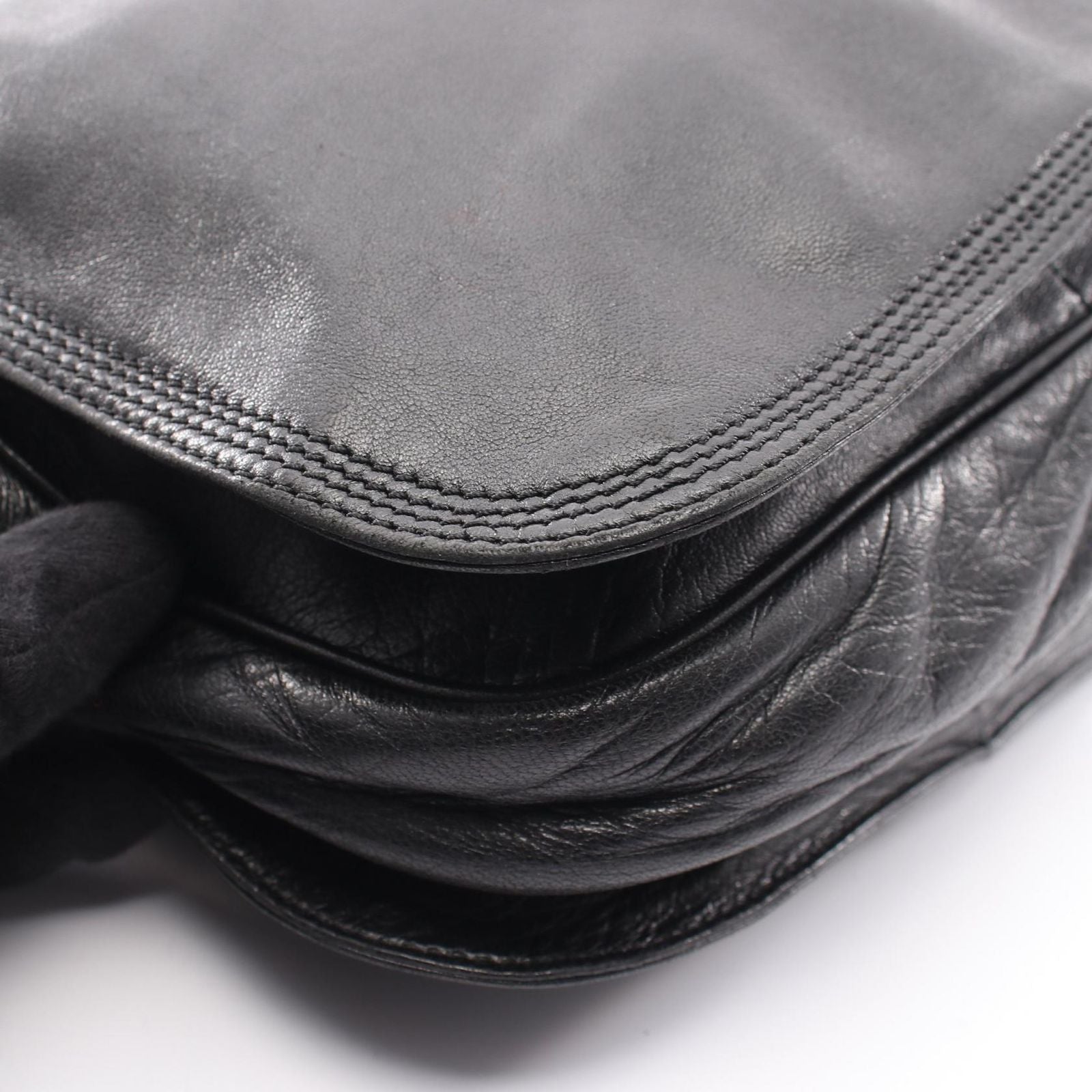 Loewe Shoulder Bag Anagram Black Leather — view 5