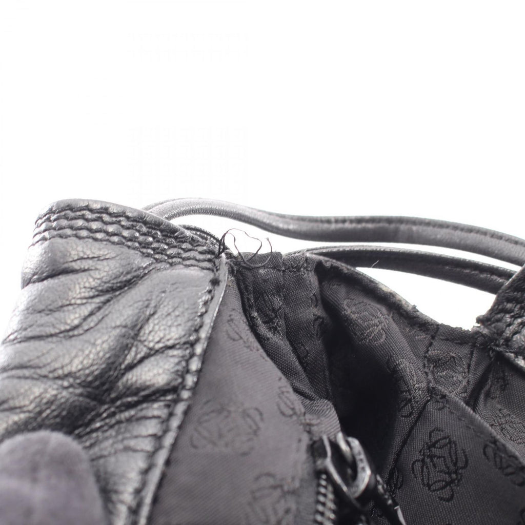 Loewe Shoulder Bag Anagram Black Leather — view 8
