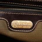 Fendi Tote Zucca Brown Dark Canvas Leather — view 4