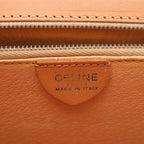 Celine Handbag Macadam Brown Dark Canvas Leather Hand — view 4