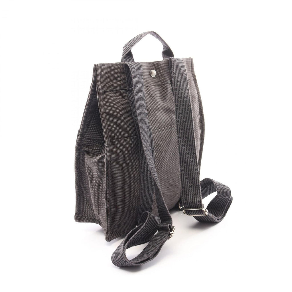 Hermes Backpack Her Line a Dos MM Gray Canvas — view 2
