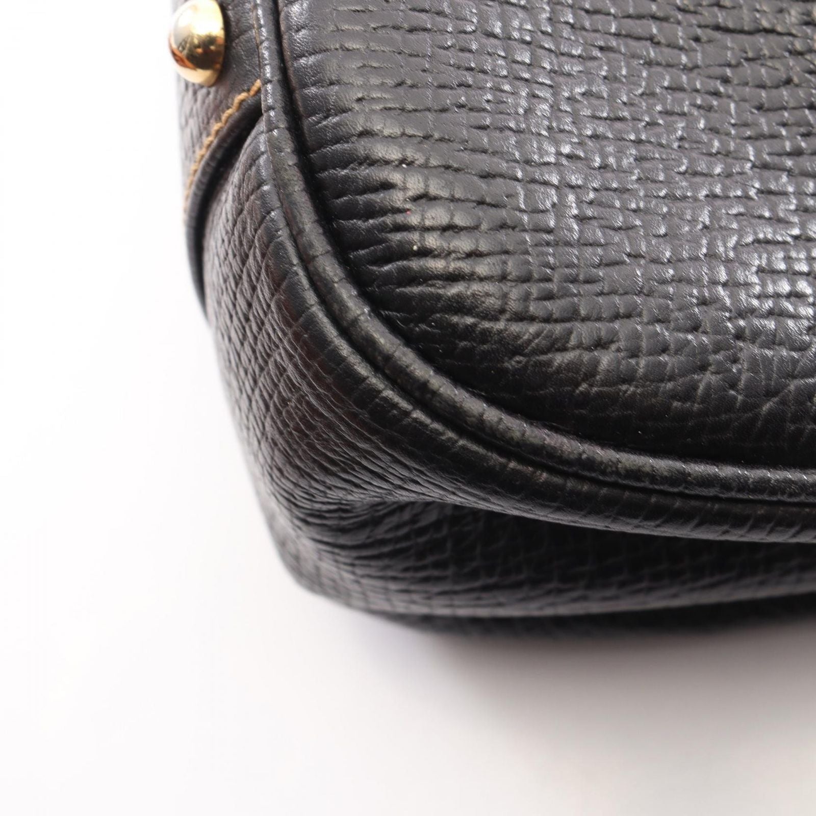 Loewe Shoulder Bag Barcelona Black Leather Hand — view 8