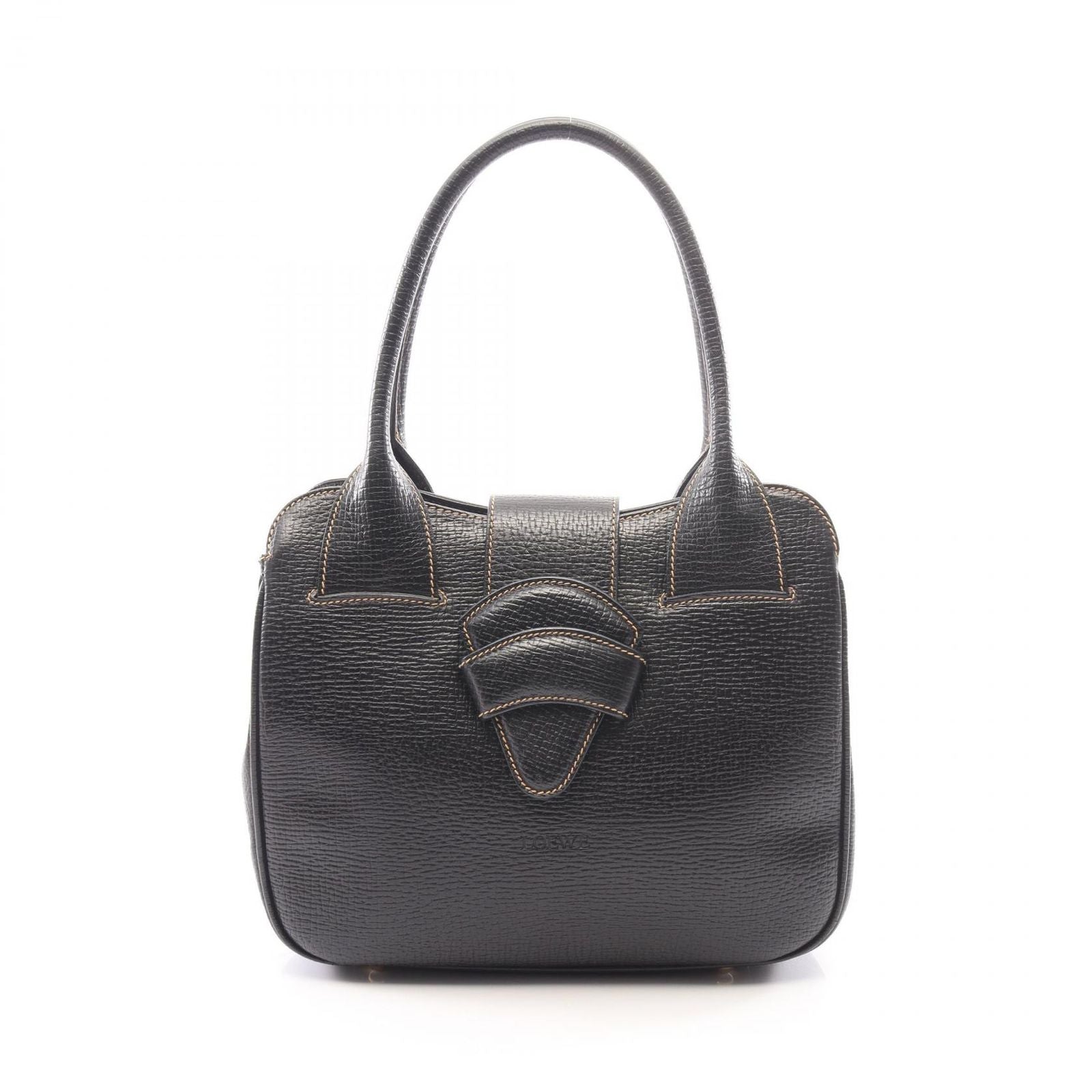 Loewe Shoulder Bag Barcelona Black Leather Hand